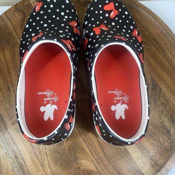 Crocs Minnie Mouse Neria Pro II Womens Black Red Size 7 Disney Clogs Shoes - Picture 7 of 10